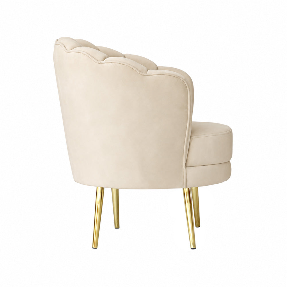Shell Motif Accent Chair