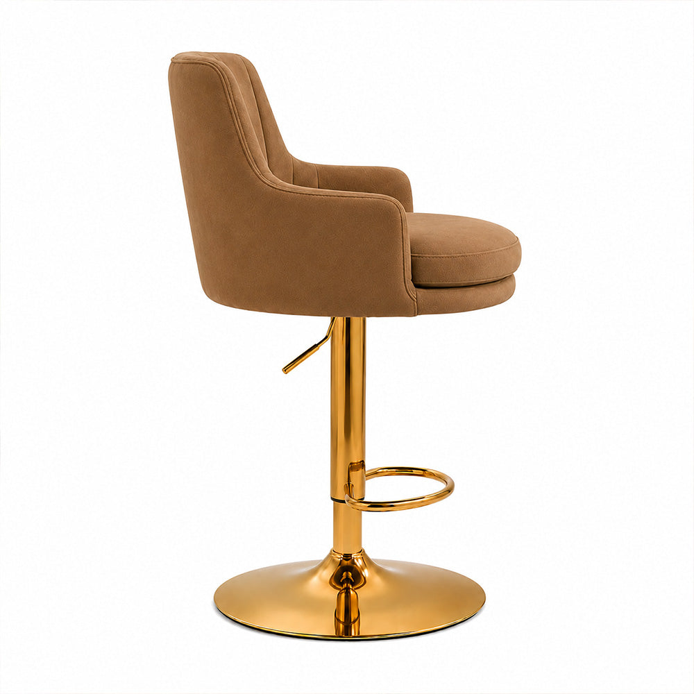 Doe Buck Oliver Barstool|Brown
