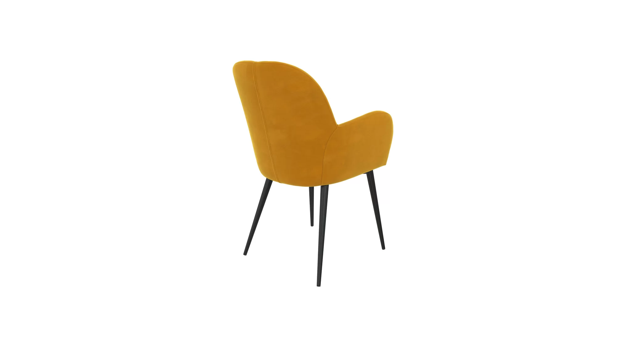 Araceli Accent Chair Mustard | Contemporary Lounge Accent Chair Mustard Yellow