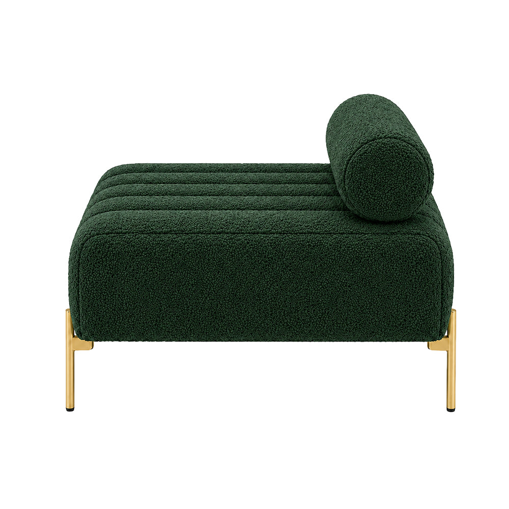 Doe Buck crest bench With Golden Legs|Green
