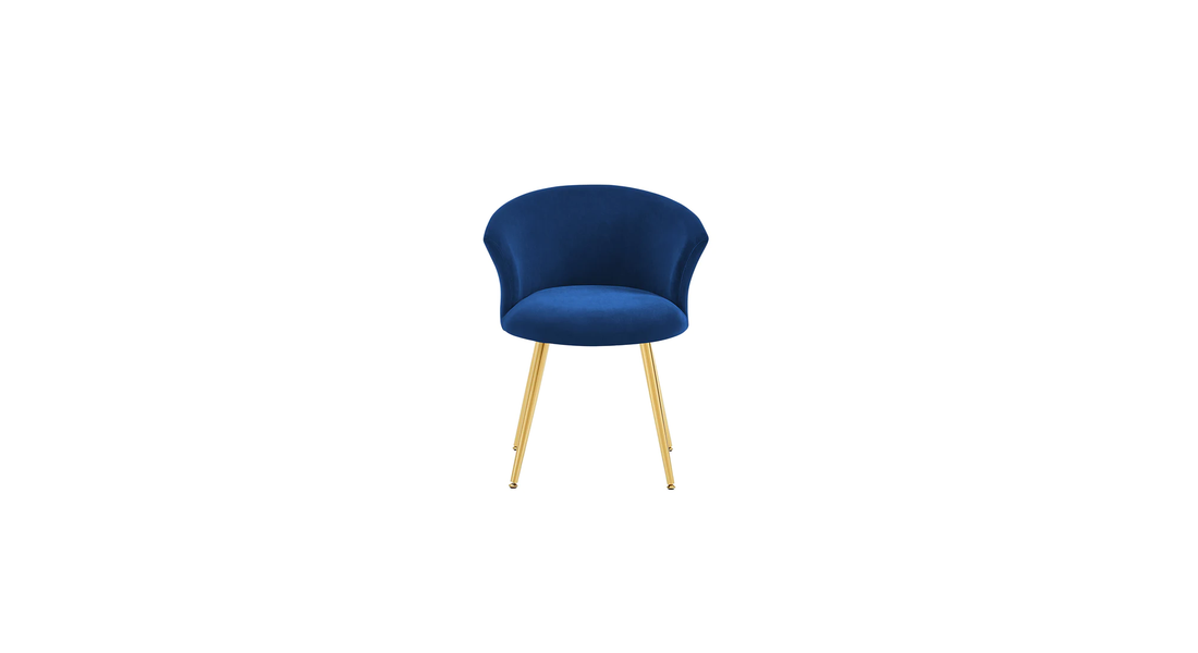Marwood Accent Chair Blue | Modern Wooden Accent Chair Navy Blue