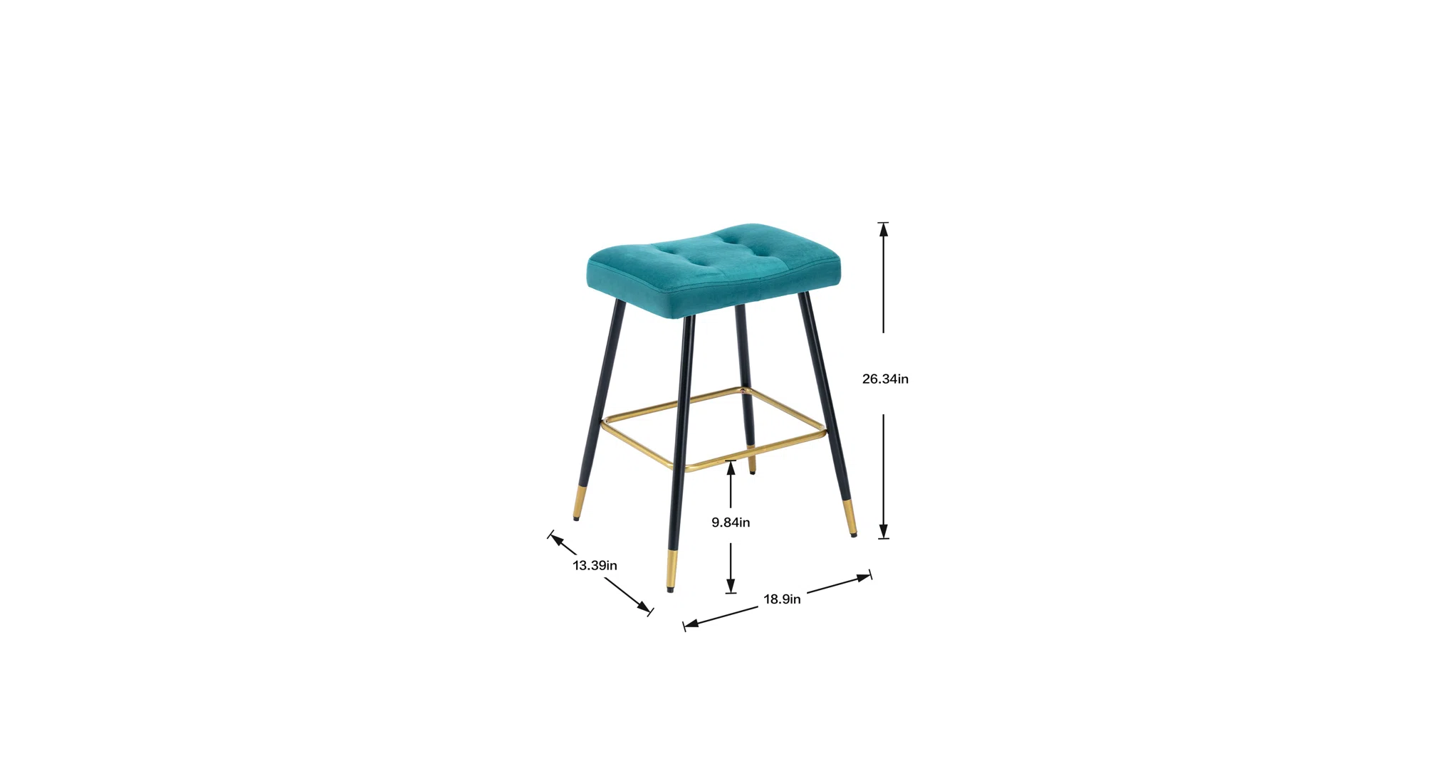 Julio Counter Stool - Teal