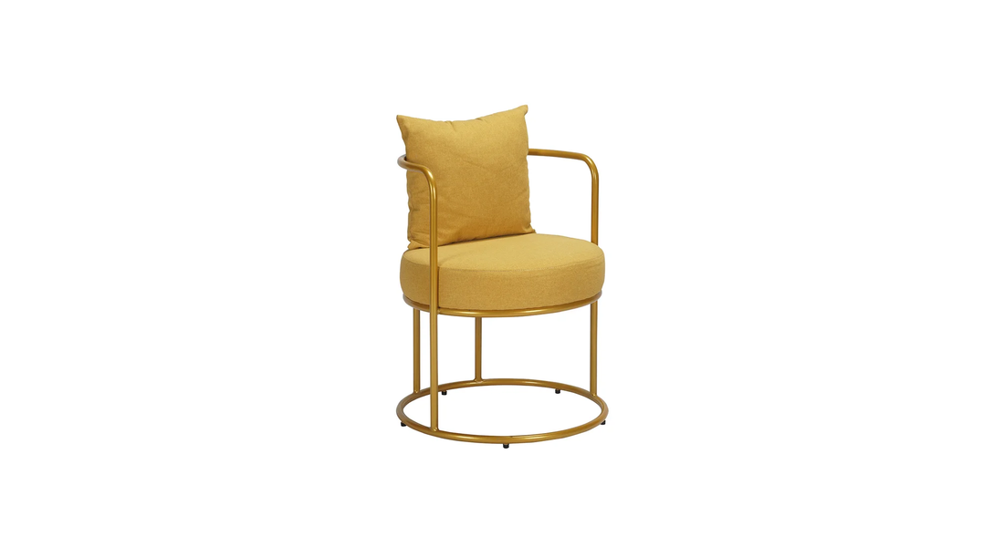 Allex Chair Mustard | Minimalist Side Chair Mustard Yellow