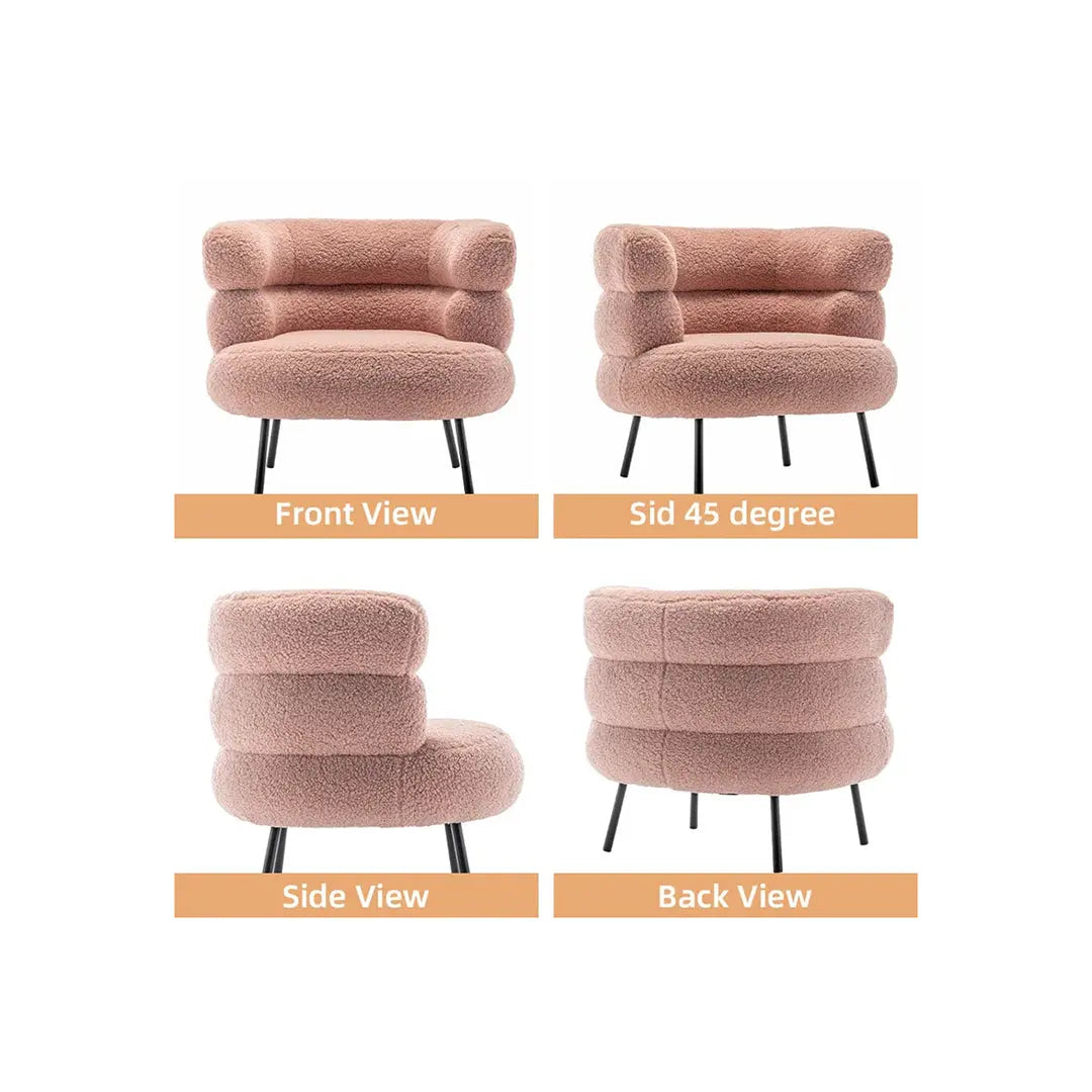 Clive Accent Chair - Pink