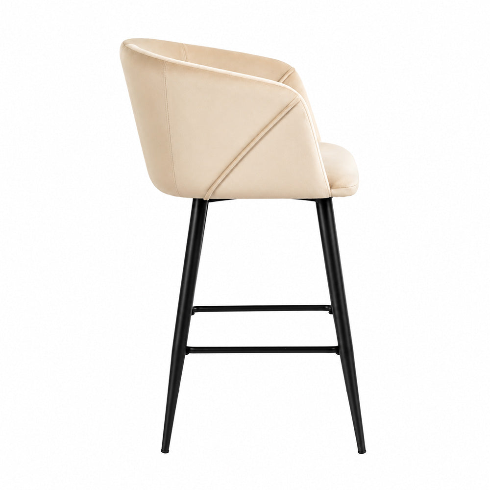 Doe Buck Clea Barstool|Beige