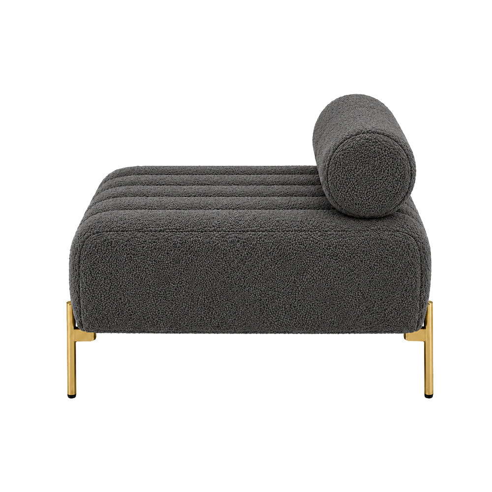 Doe Buck crest bench With Golden Legs|Grey