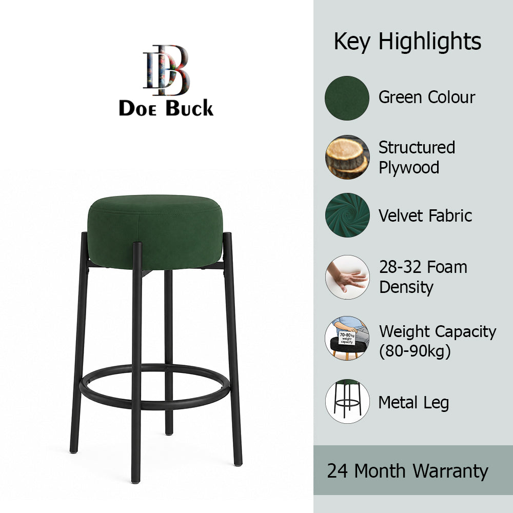 Doe Buck Barford Bar Stool|Green