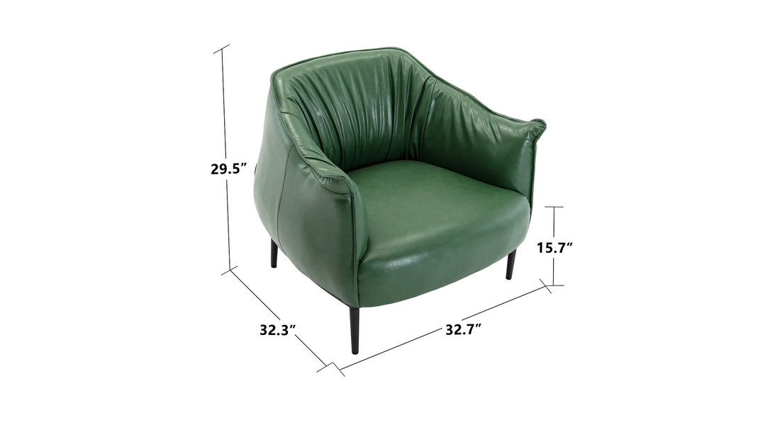 Almeda Accent Chair Green | Modern Lounge Chair Olive Green