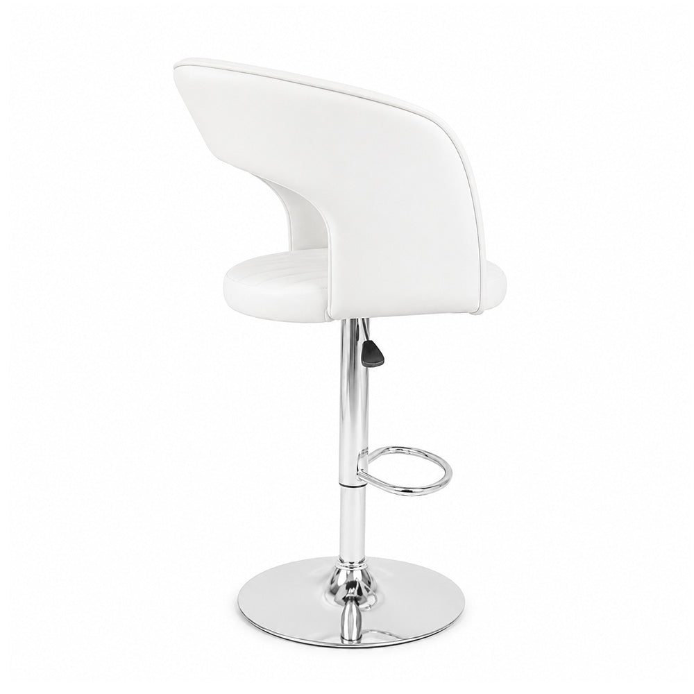 Doe Buck Dee Swiel Bar Stool|White