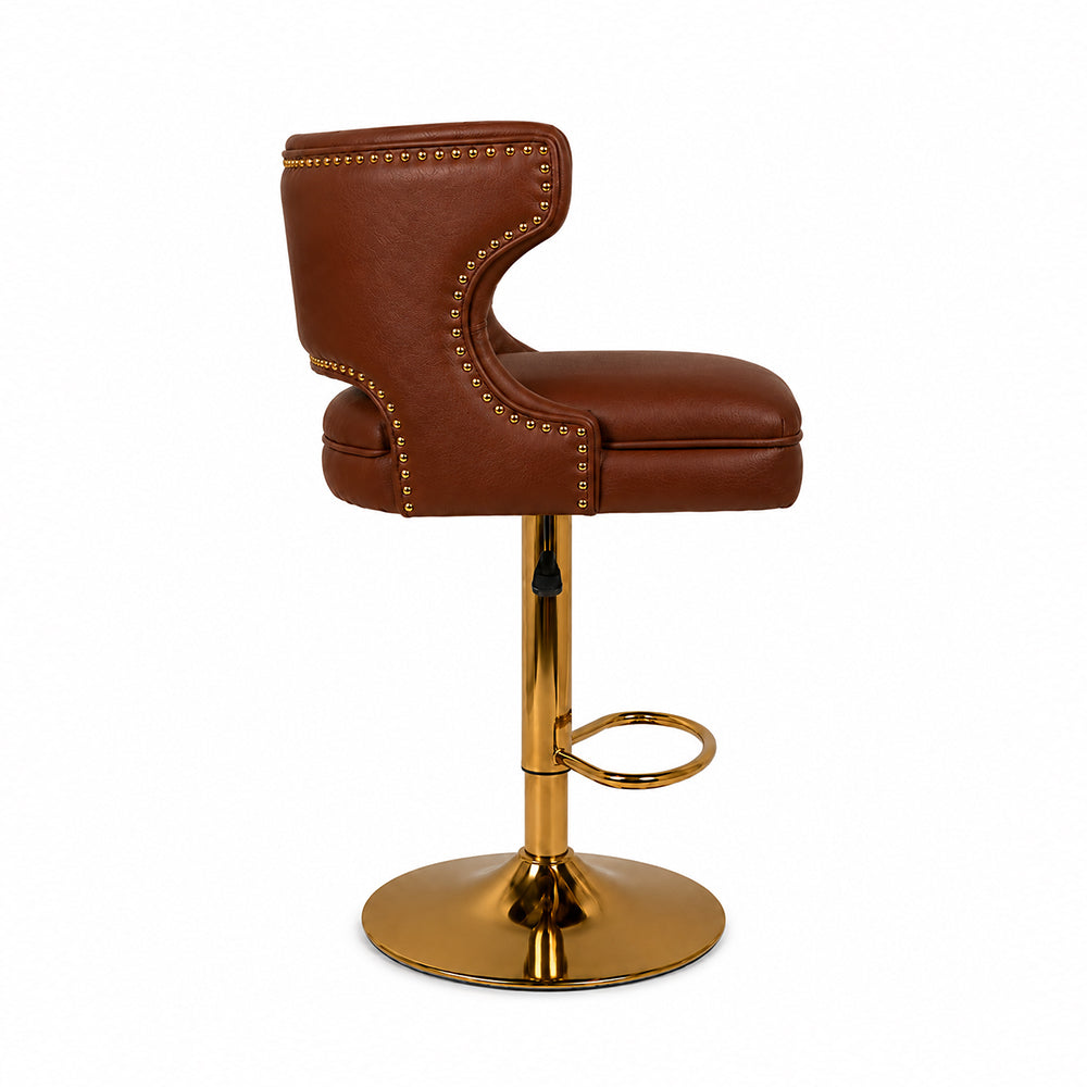 Doe Buck Verona Barstool|Brown