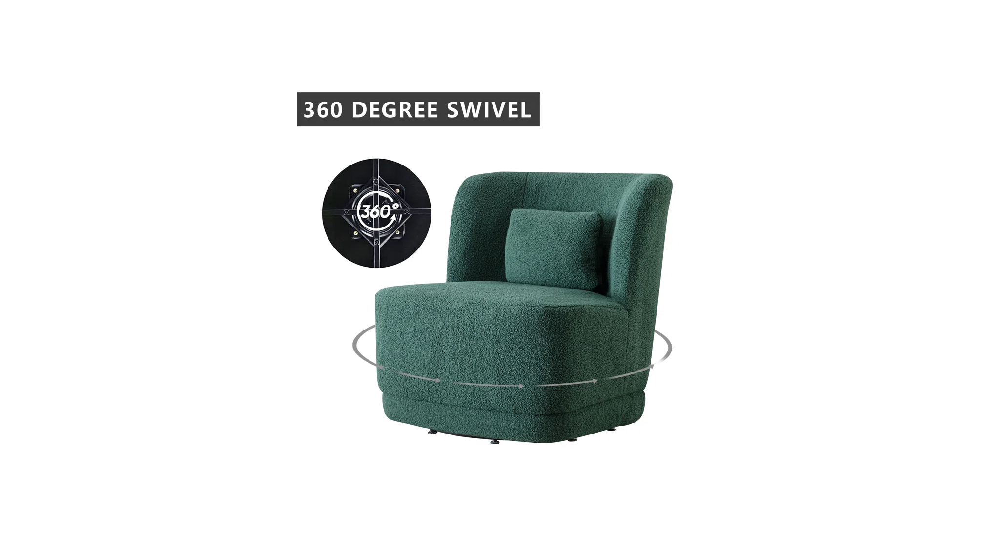 Deeda Barrel Chair Green | Upholstered Barrel Accent Chair Sage Green