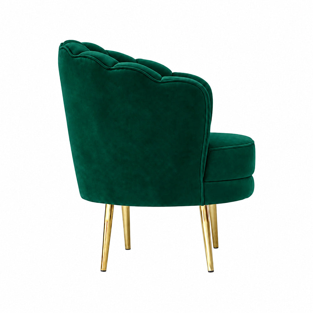 Shell Motif Accent Chair