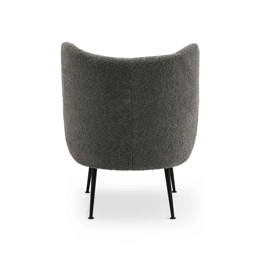 Collin Accent Chair Grey | Wooden Frame Accent Chair Grey