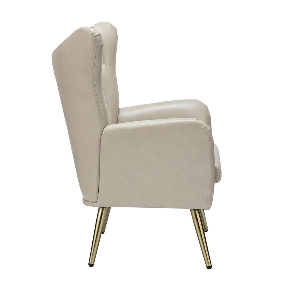 Hedley Accent Chair Beige | Classic Armchair Beige