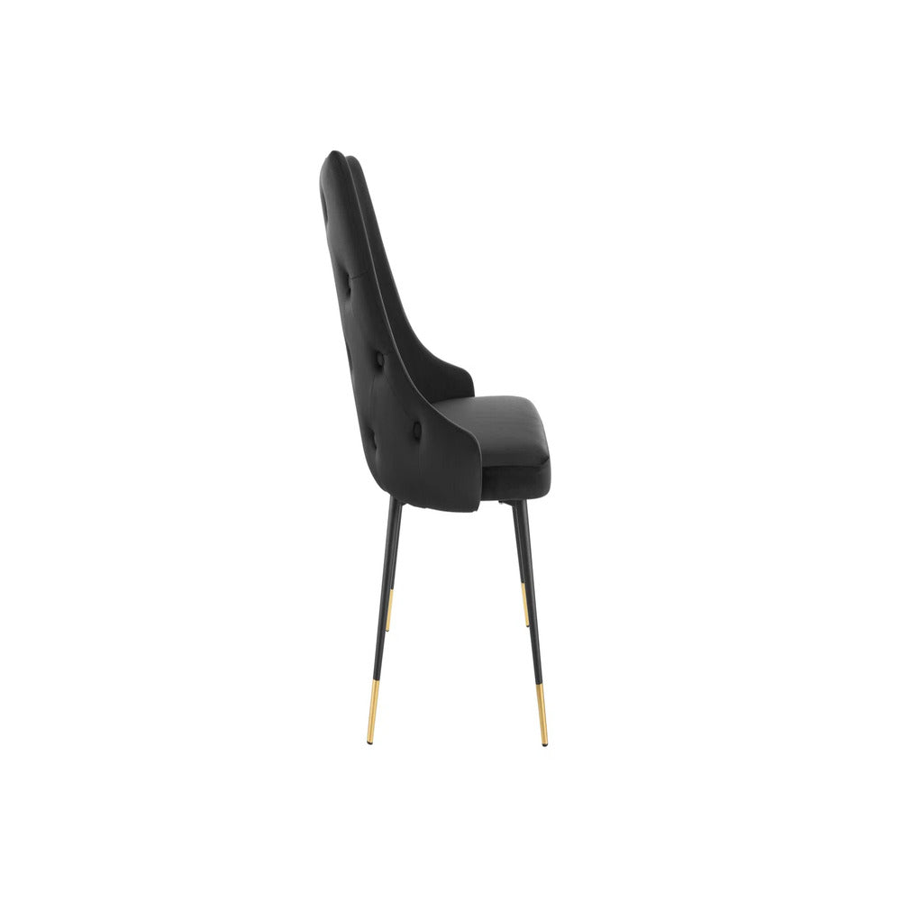Sumra Accent Chair Black | Premium Lounge Accent Chair Charcoal Black