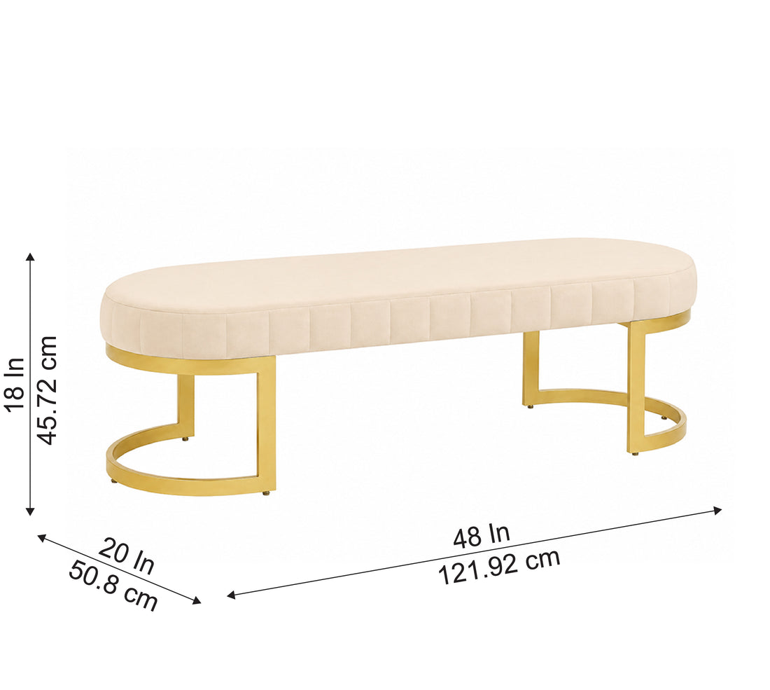 Doe Buck Bella bench|Beige