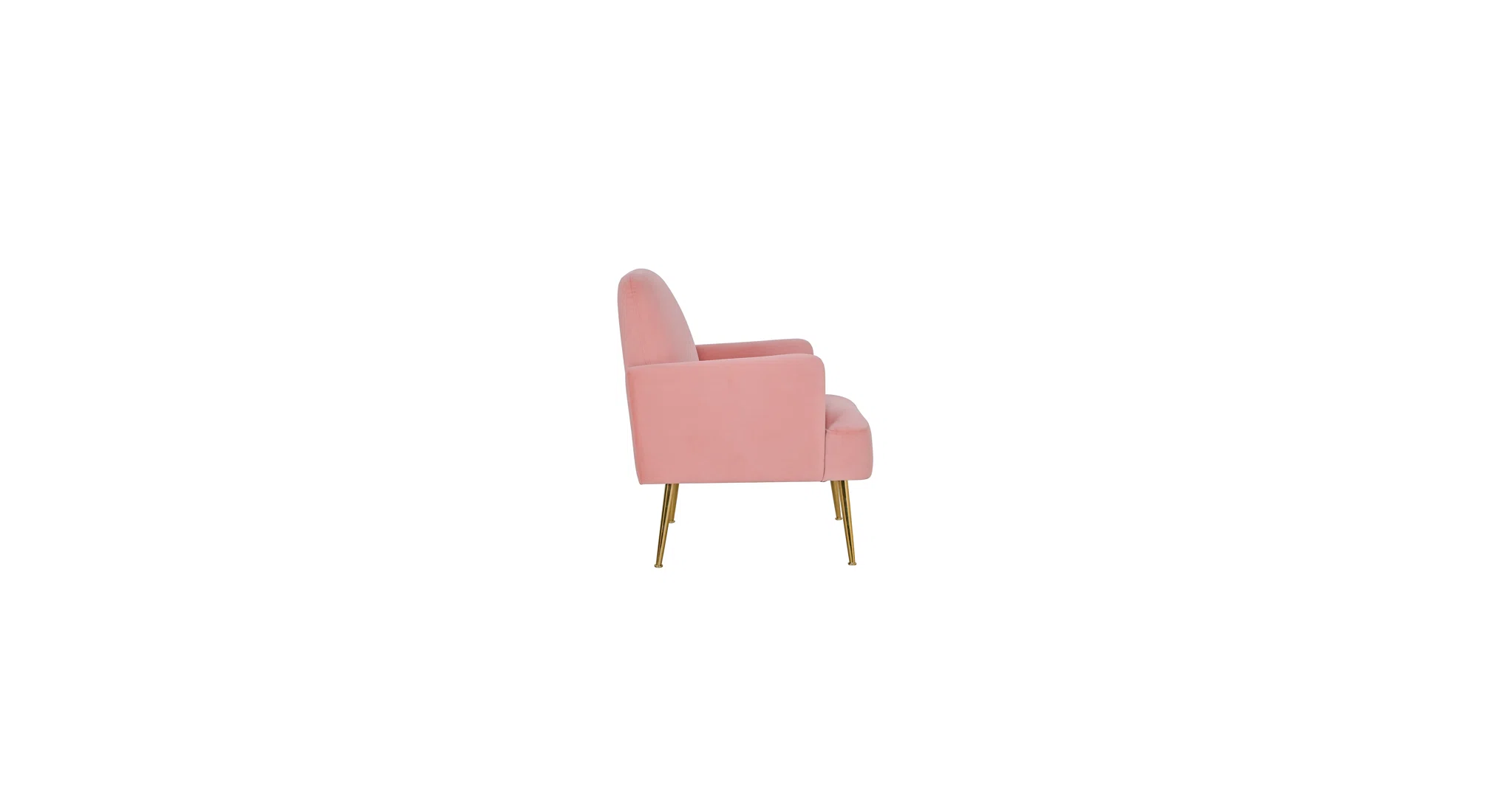 Esme Accent Chair Rose | Modern Upholstered Accent Chair Rose Pink