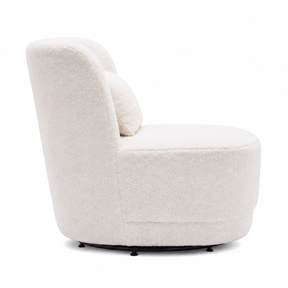 Doe Buck Schillar Lounge Chair|White