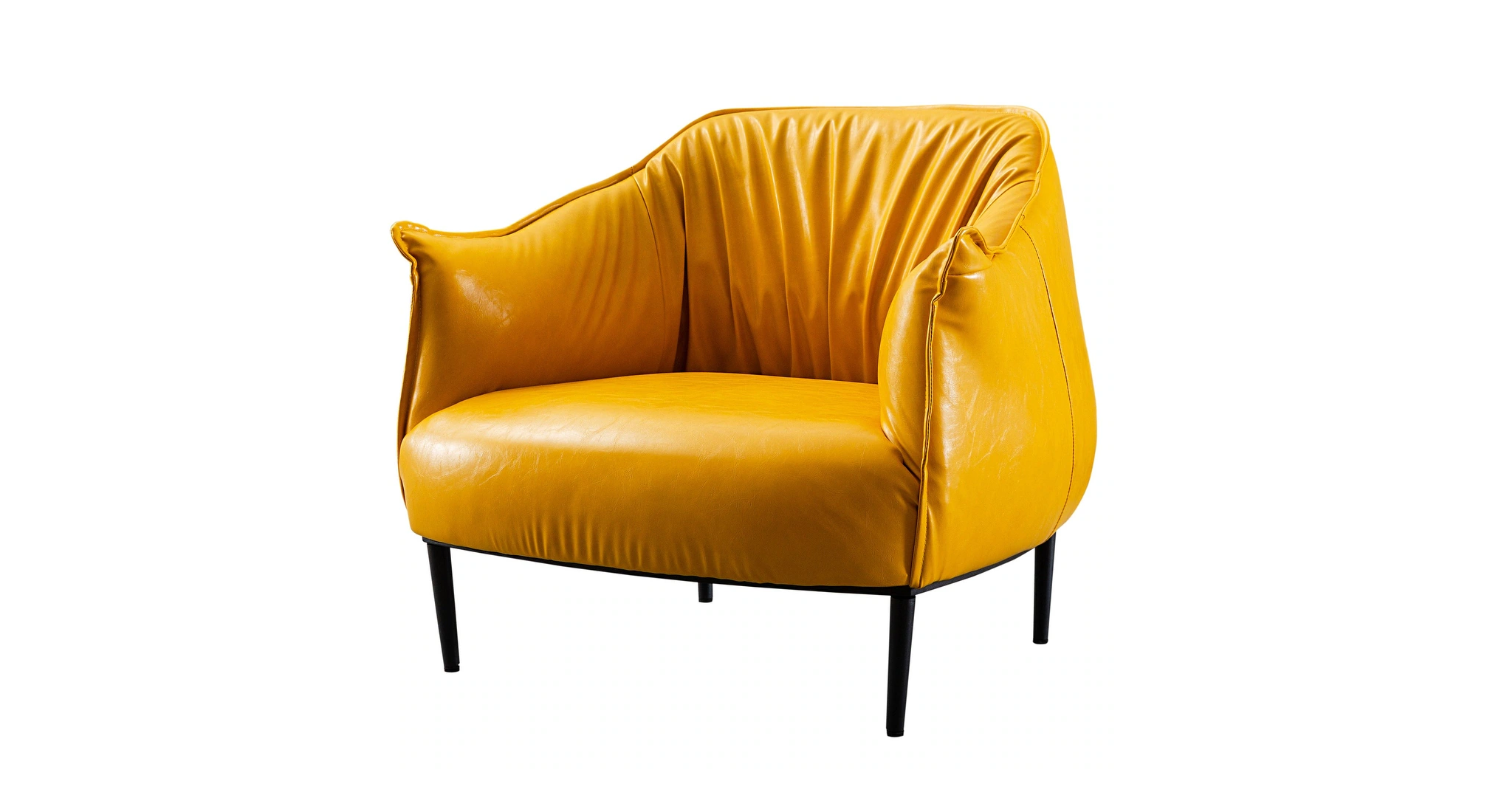 Almeda Accent Chair Yellow | Modern Lounge Chair Mustard Yellow