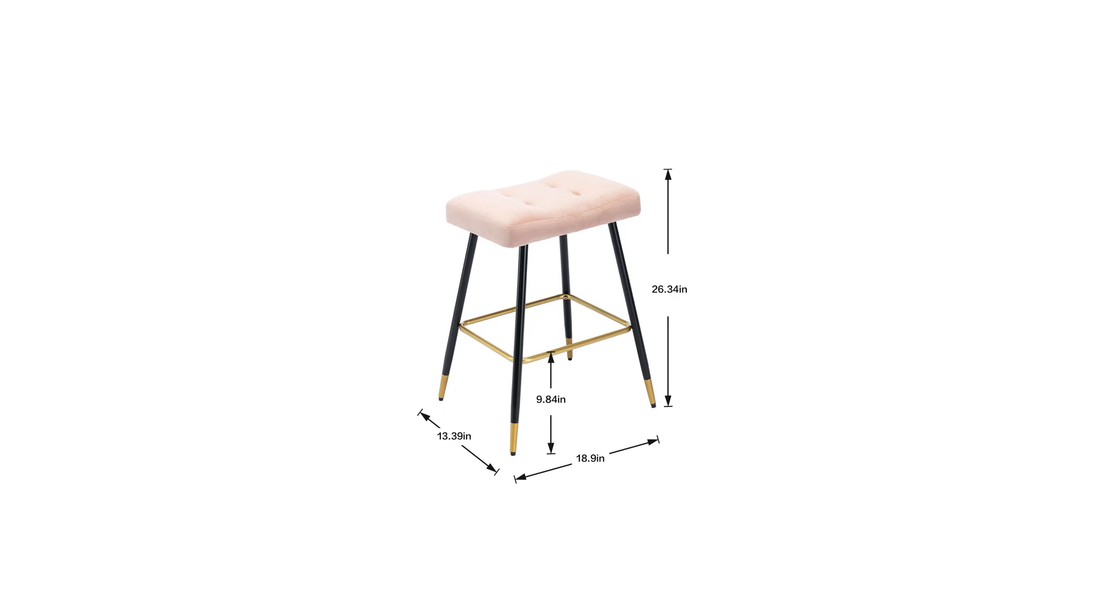 Julio Counter Stool - Pink