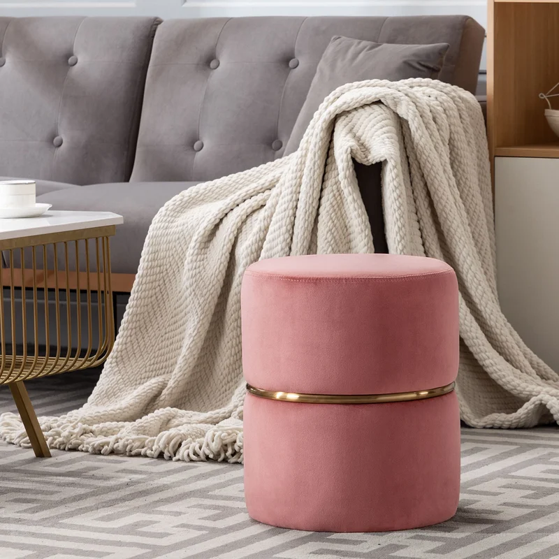 Gracy Ottoman In Pink