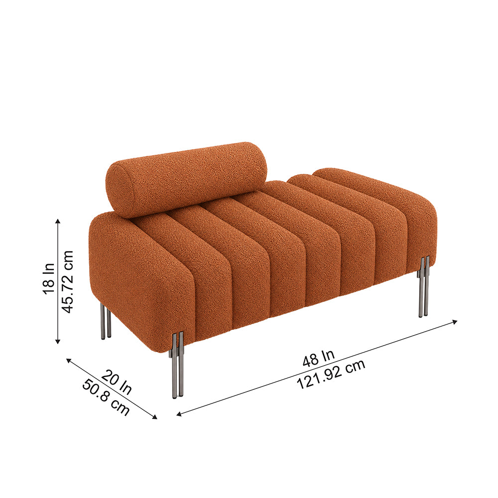 Doe Buck crest bench With Black legs|Rust