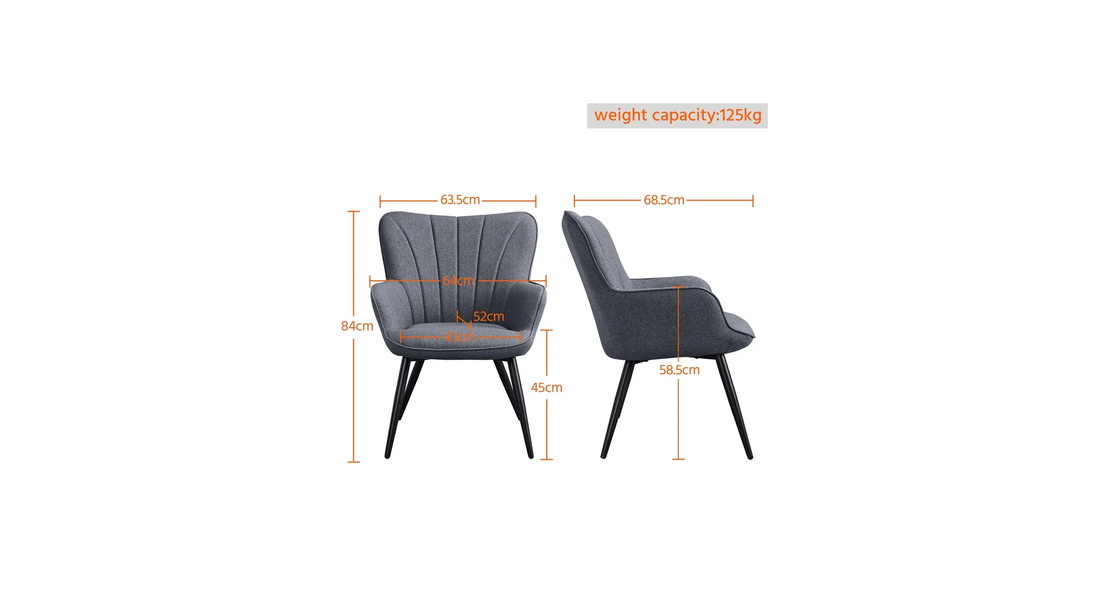 Artel Accent Chair Grey | Compact Lounge Chair Pebble Grey