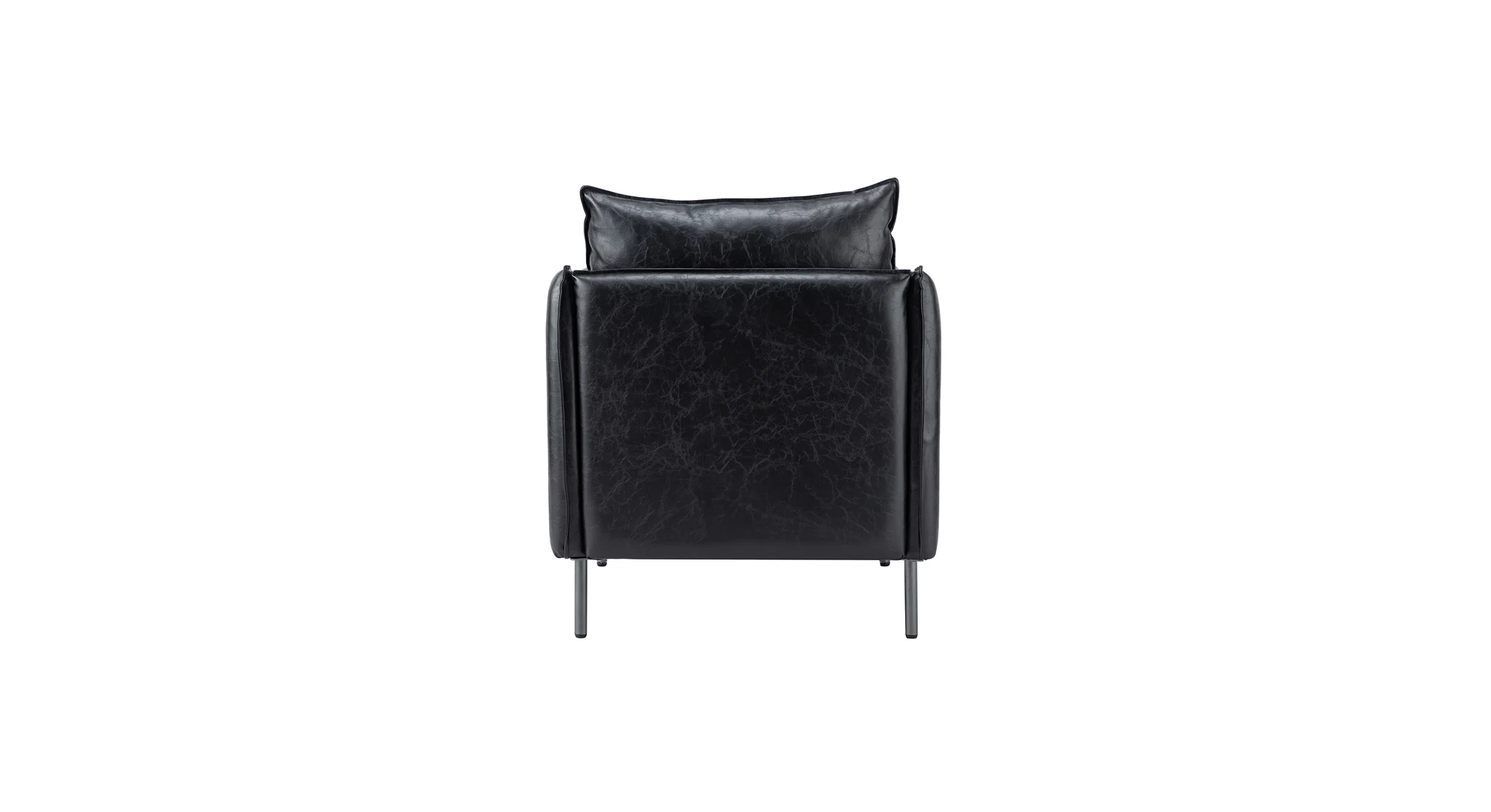 Lucas Accent Chair Black | Mid Century Accent Chair Matte Black