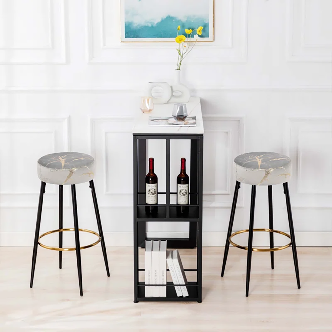 Nahman Bar Stool - Grey