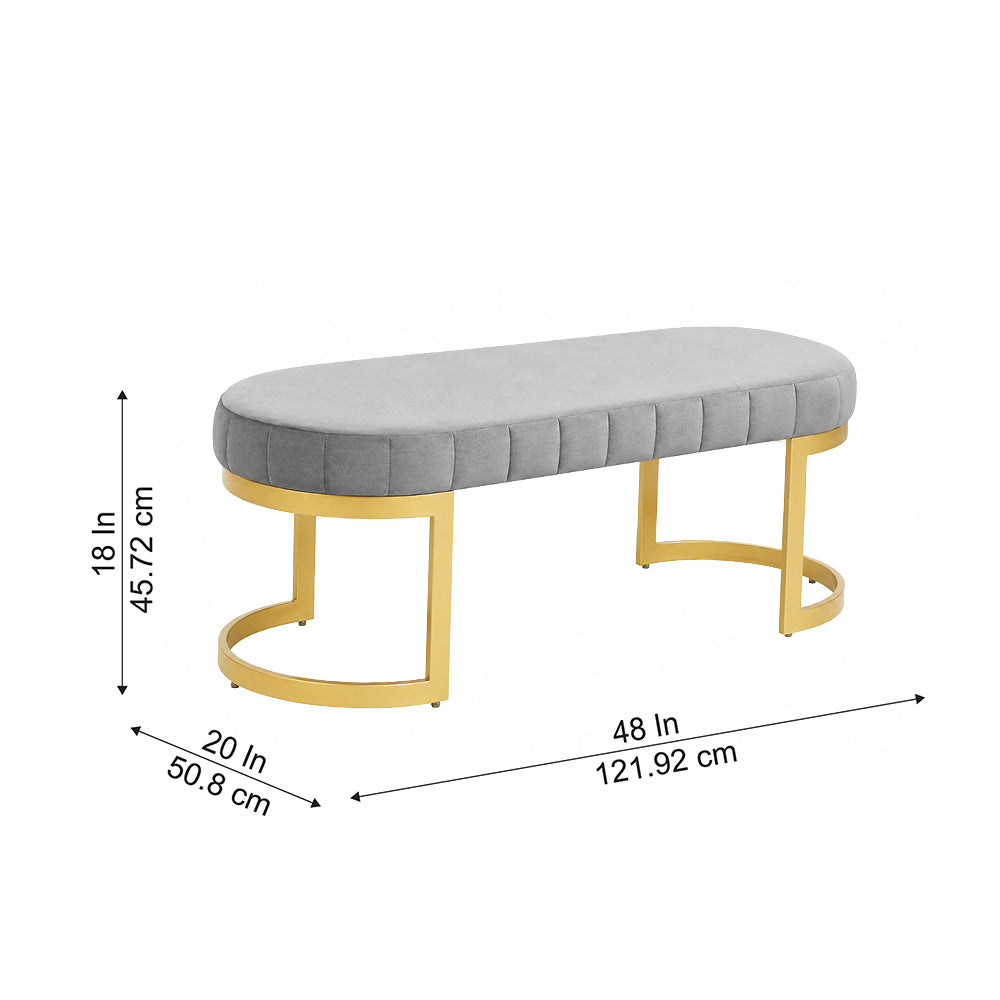 Doe Buck Bella bench|Grey