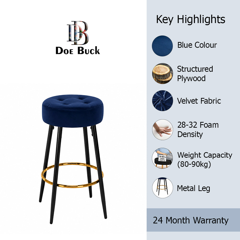Doe Buck Deria Barstool|Blue