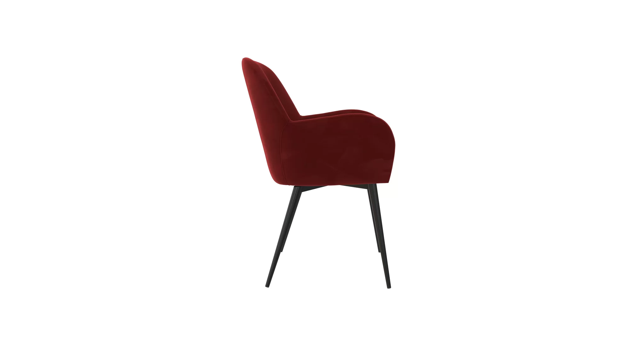 Araceli Accent Chair Red | Contemporary Lounge Accent Chair Crimson Red