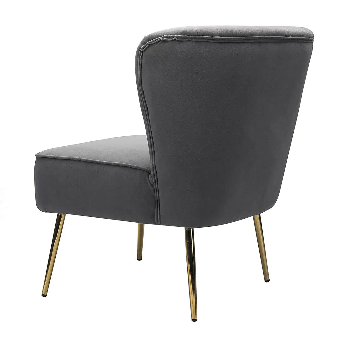Luna Tufted Accent Chair – Grey