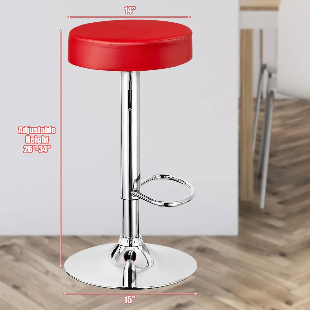 Linon Bar Stool - Red