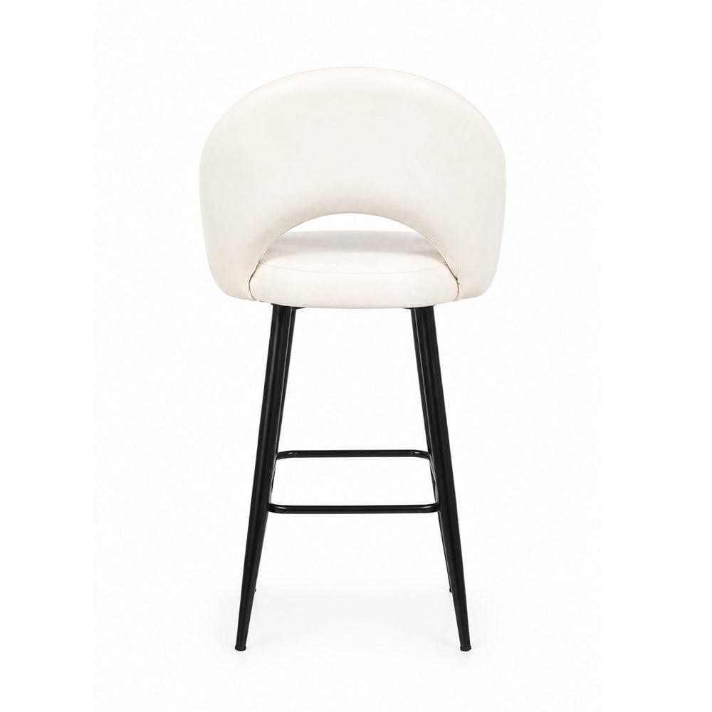 Doe Buck Elmore Bar Stool|White