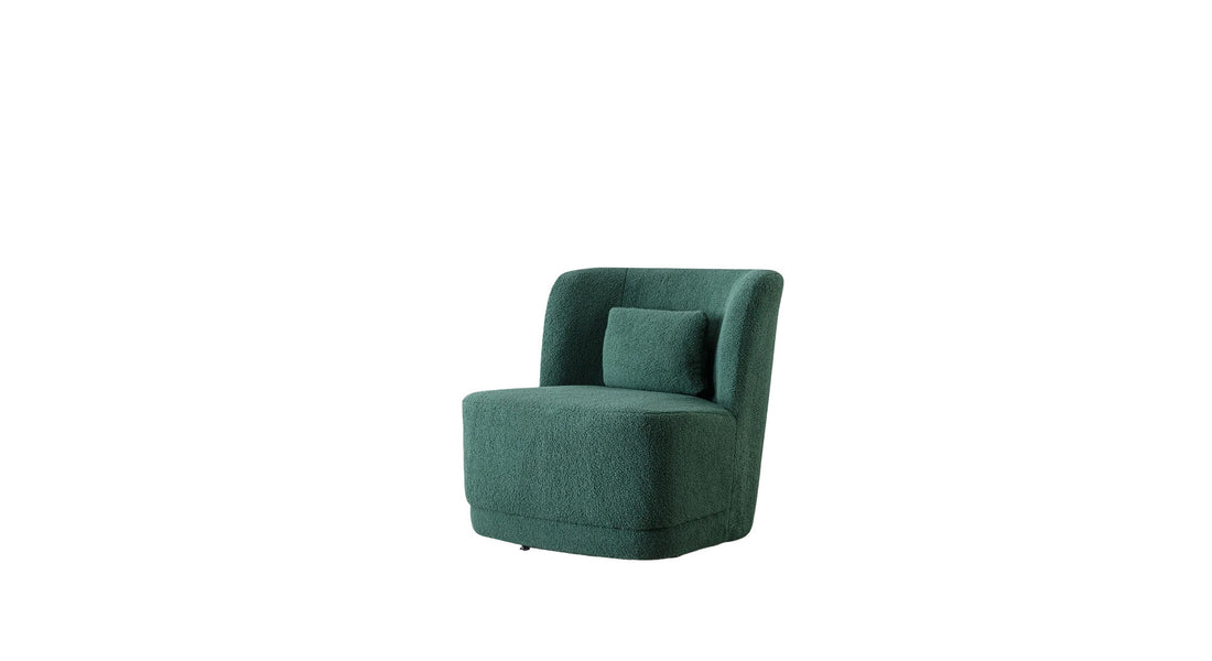 Deeda Barrel Chair Green | Upholstered Barrel Accent Chair Sage Green