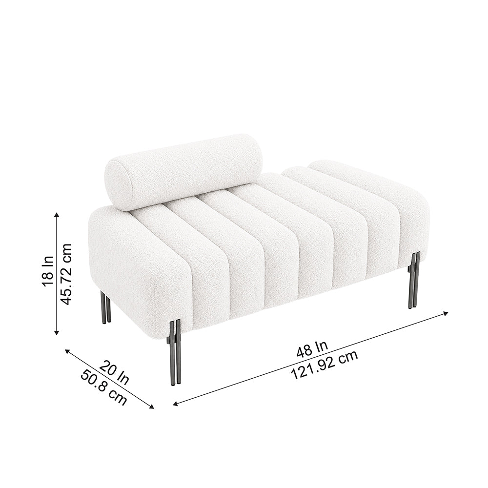 Doe Buck crest bench With Black legs|White