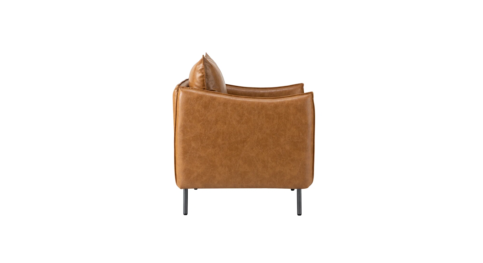 Lucas Accent Chair Tan | Mid Century Accent Chair Tan Brown