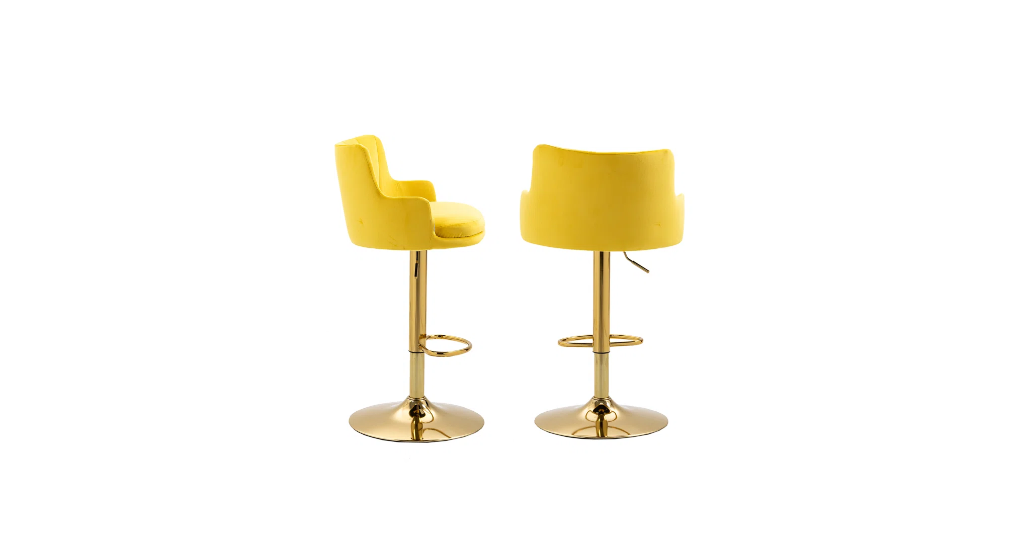 Oliver Bar Stool - Mustard