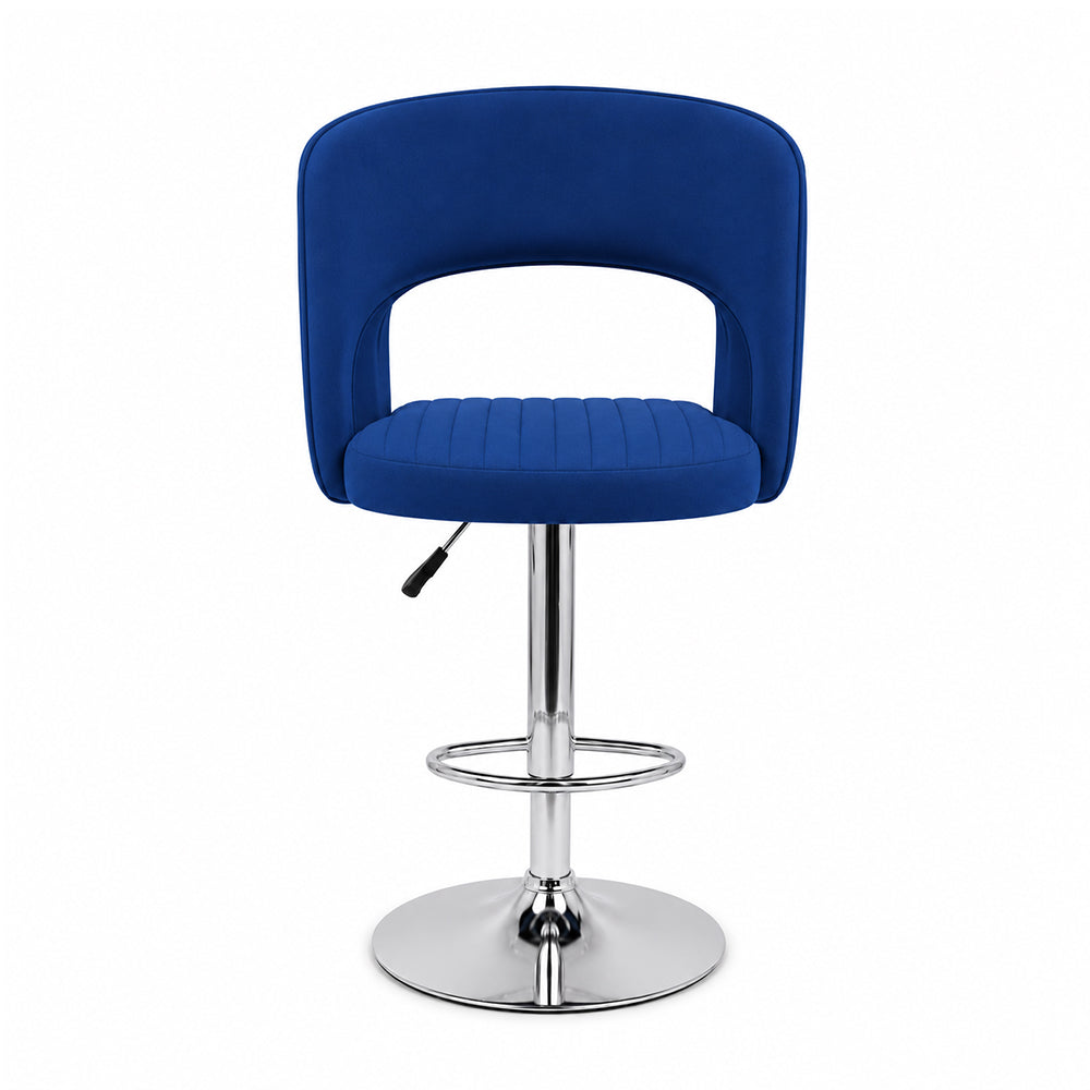 Doe Buck Dee Swiel Bar Stool|Blue