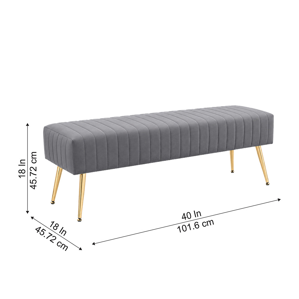 Doe Buck rule bench|Grey