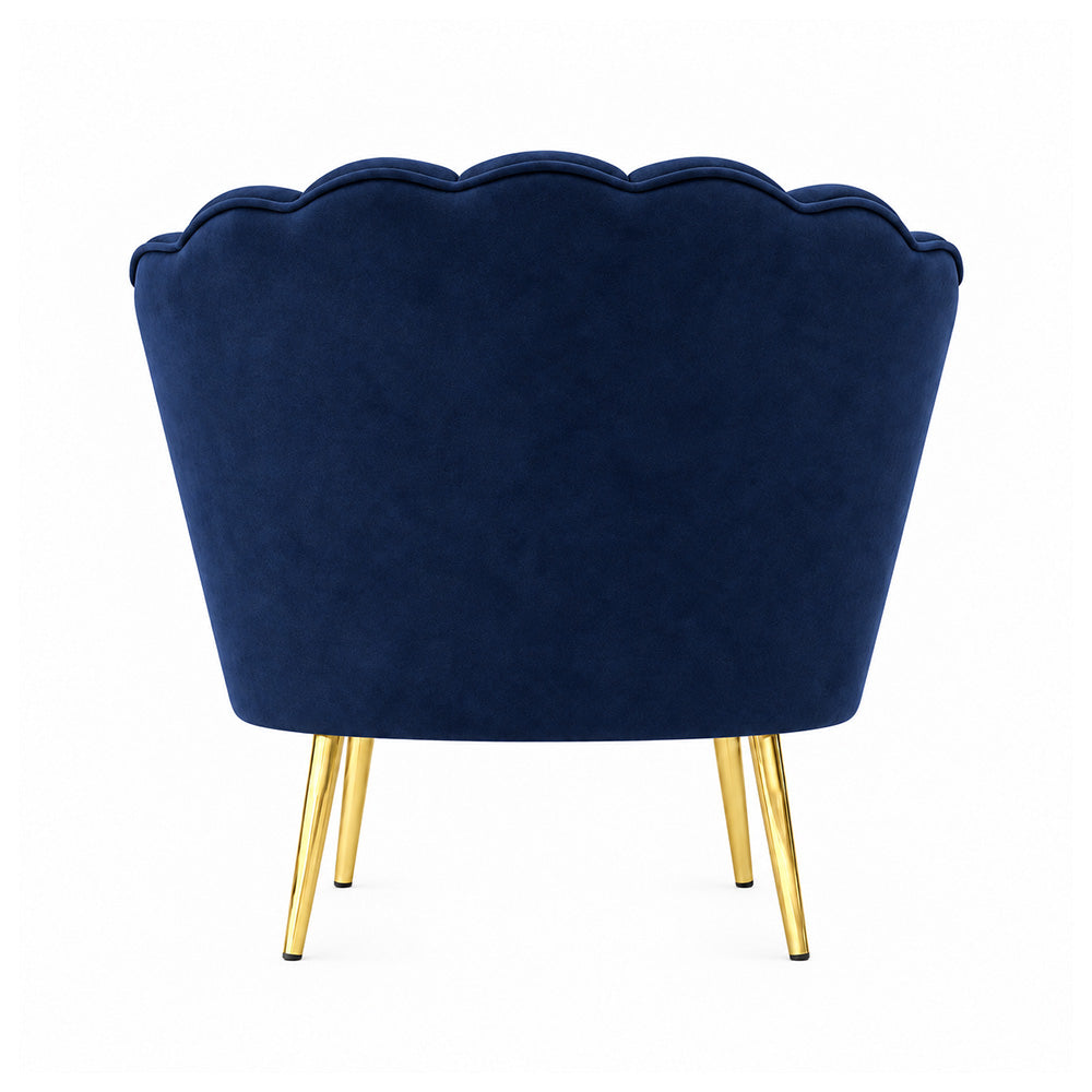 Shell Motif Accent Chair