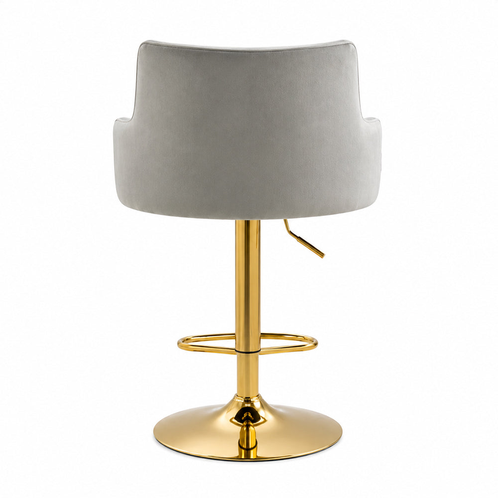 Doe Buck Oliver Barstool|Grey