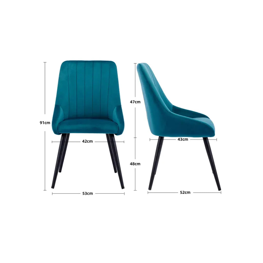 Nico Side Chair - Teal