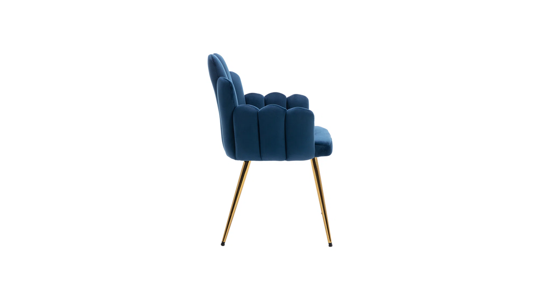 Trent Accent Chair Blue | Modern Fabric Accent Chair Navy Blue