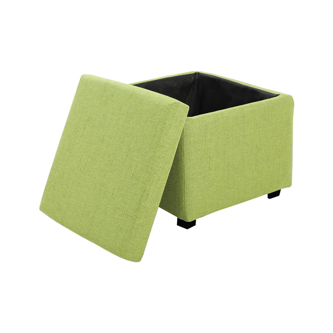 Square Stoage Ottoman With Storage Green