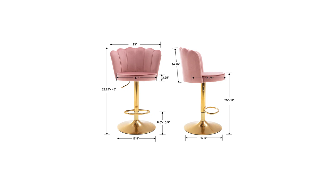 Avidan Bar Stool - Pink