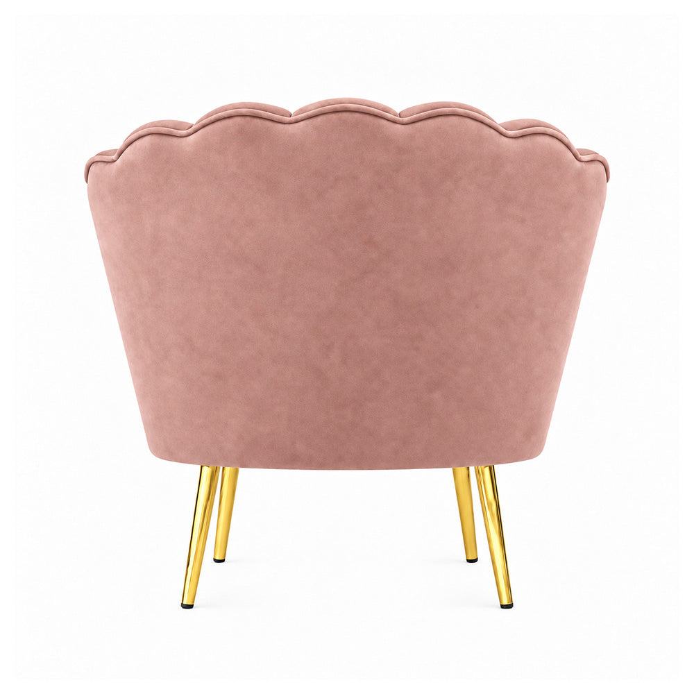 Shell Motif Accent Chair