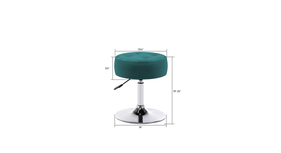 Deria Vanity Stool - Green