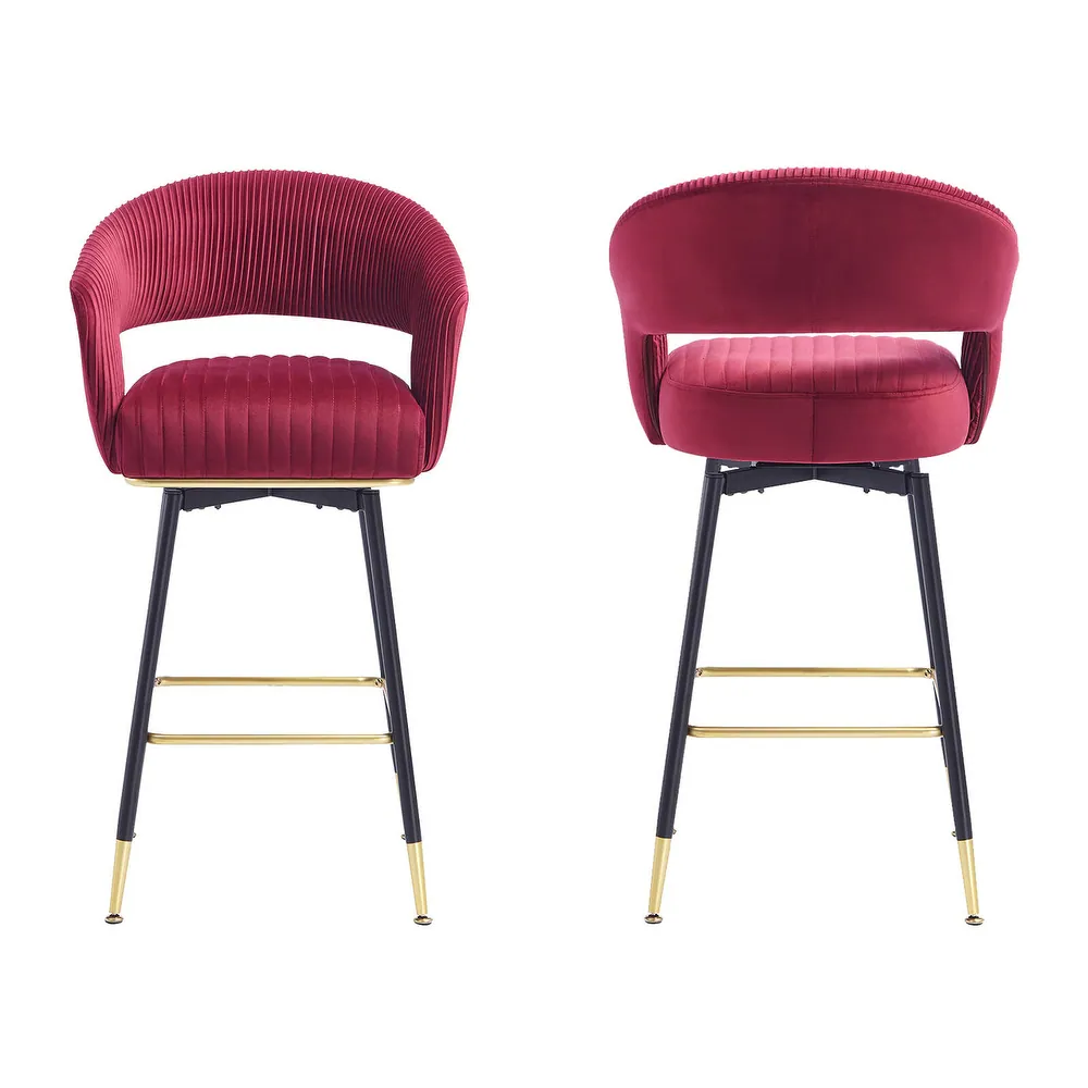 Mixoy Bar Stool - Burgundy